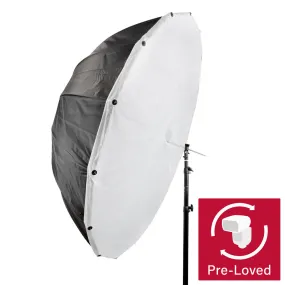 130cm (51") Deep Parabolic Umbrella (Black/White) With Diffusion