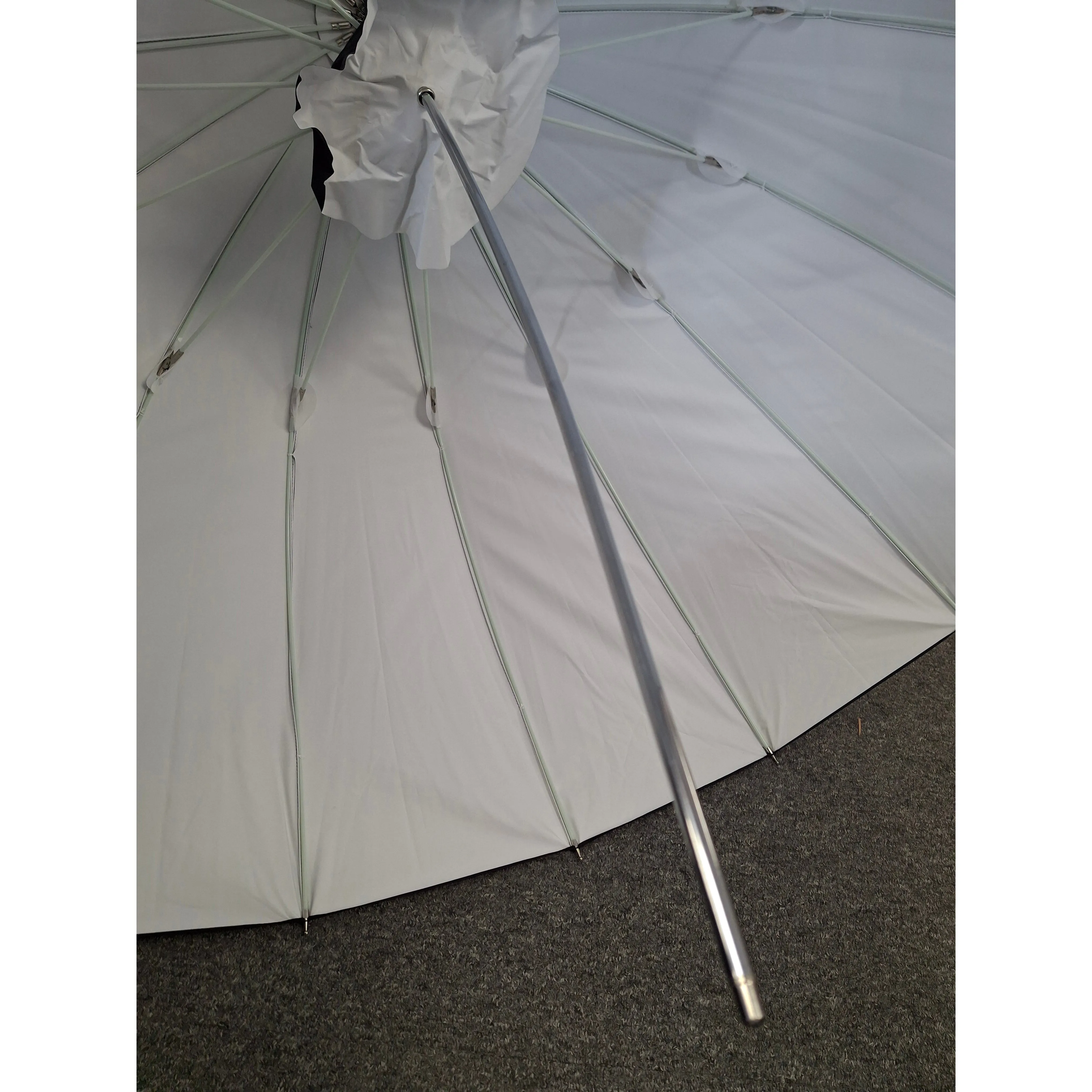 130cm (51") Deep Parabolic Umbrella (Black/White) With Diffusion