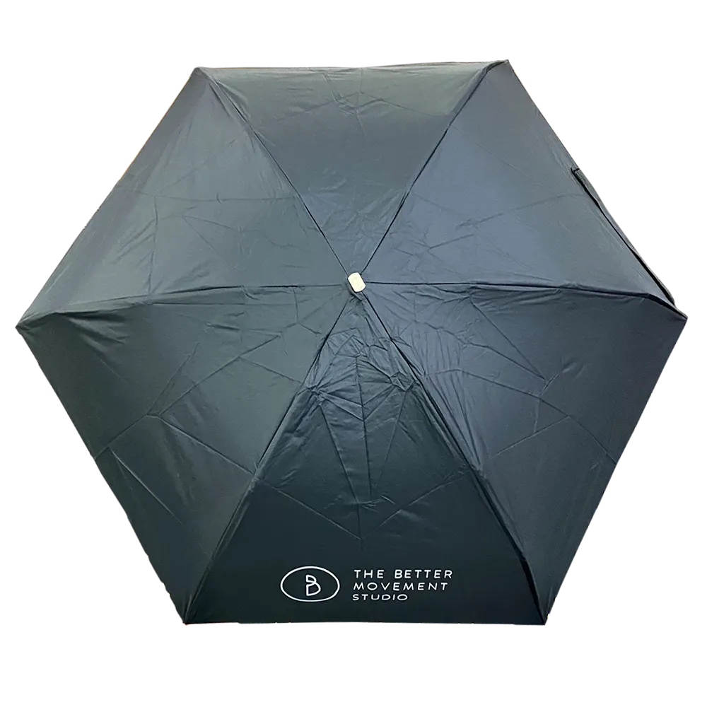 19 inch Foldable Umbrella with Inner Black UV