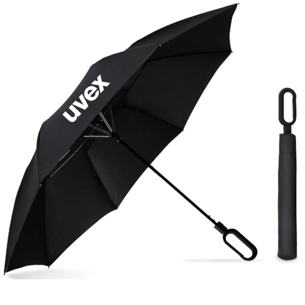 23" Foldable Umbrella with Carabiner Handle