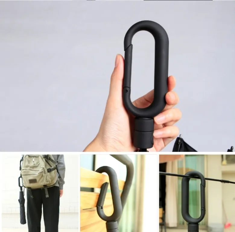 23" Foldable Umbrella with Carabiner Handle