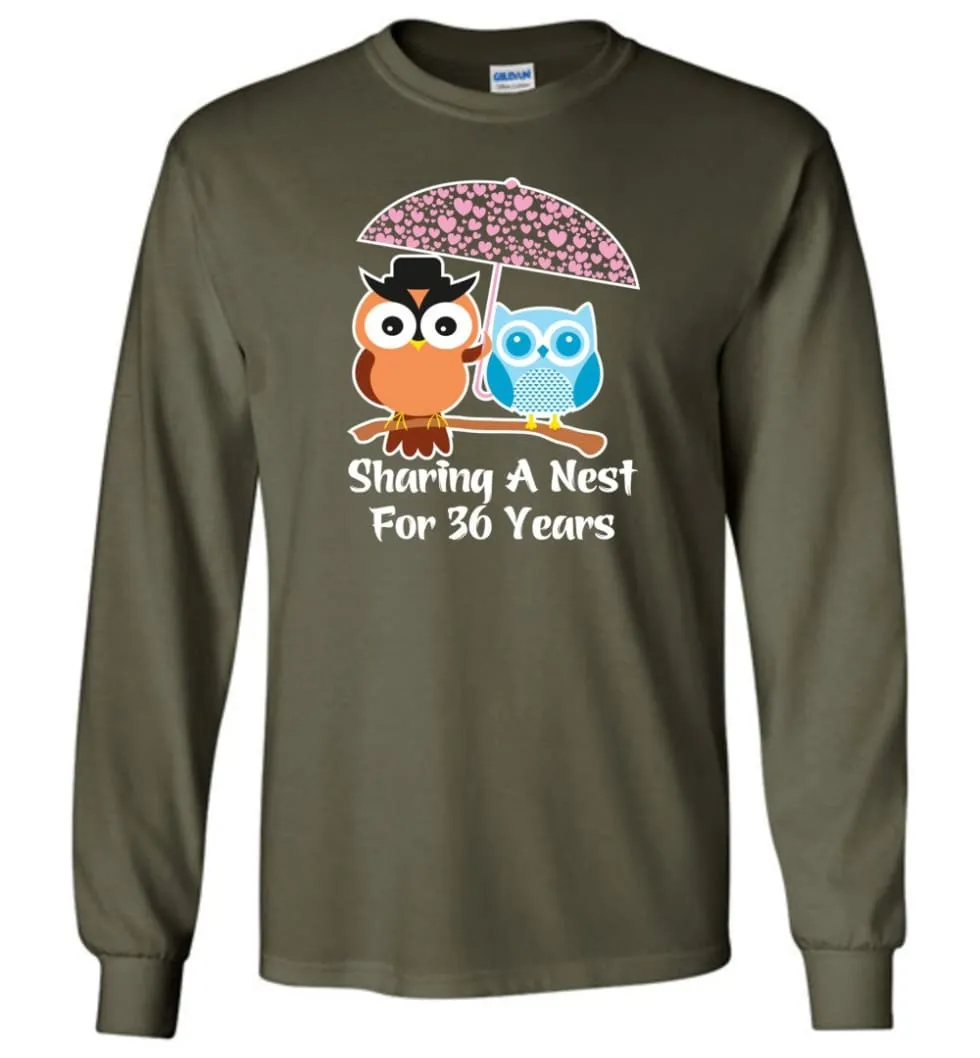 36 Years Wedding Anniversary Gifts Valentine's Day Long Sleeve T-Shirt