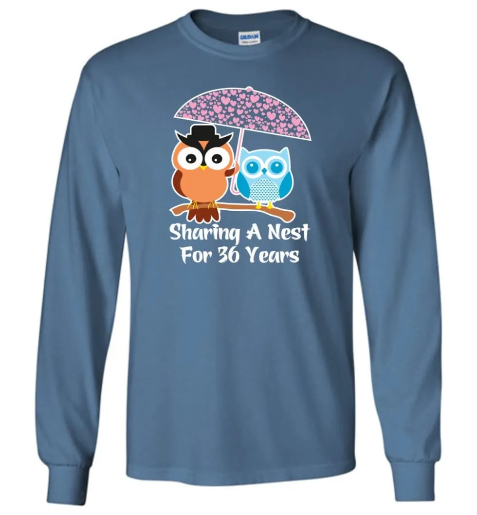 36 Years Wedding Anniversary Gifts Valentine's Day Long Sleeve T-Shirt