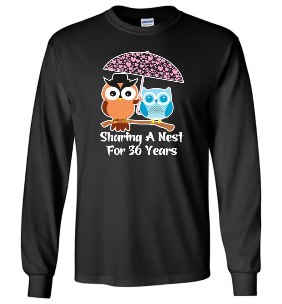 36 Years Wedding Anniversary Gifts Valentine's Day Long Sleeve T-Shirt