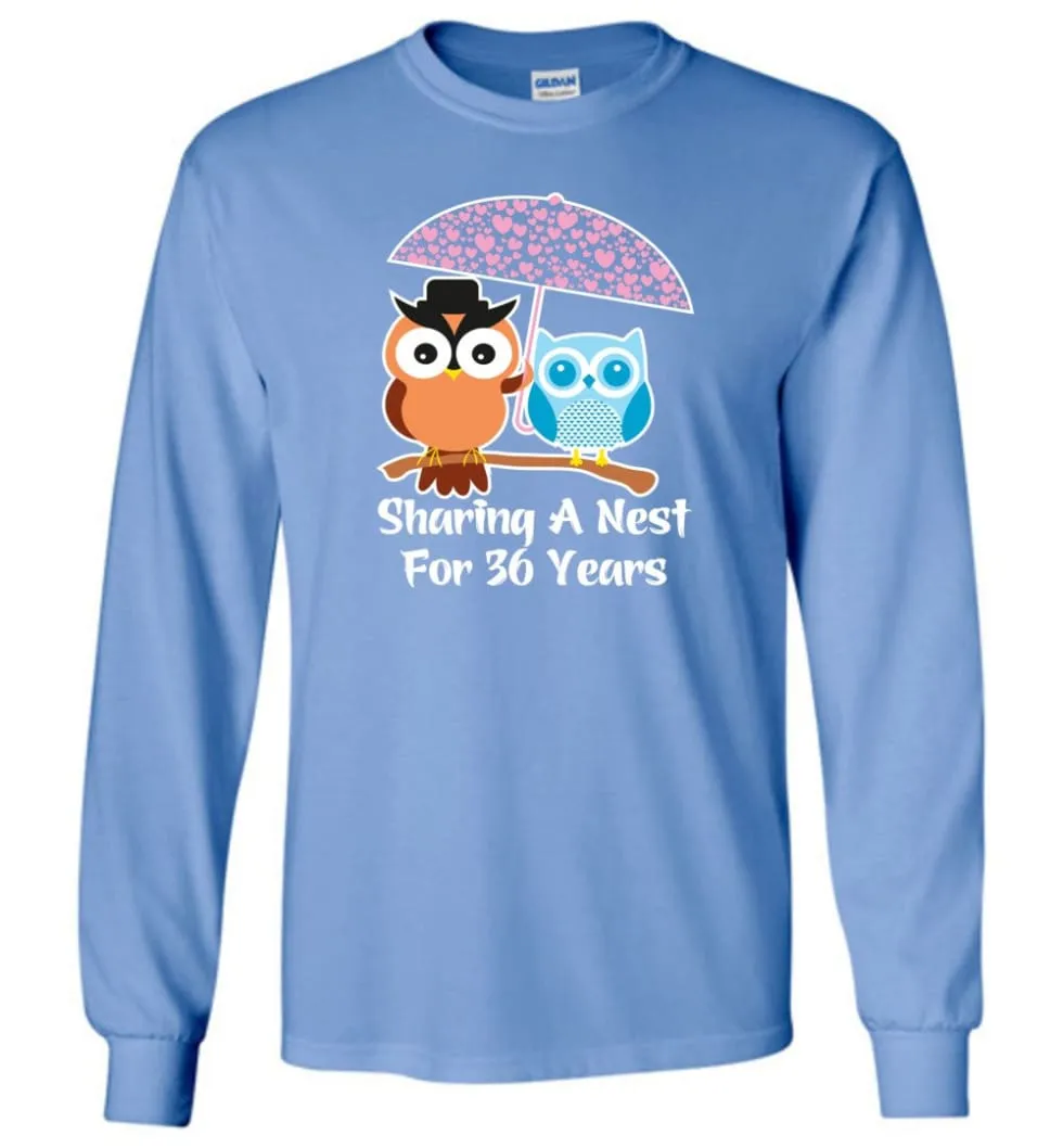 36 Years Wedding Anniversary Gifts Valentine's Day Long Sleeve T-Shirt