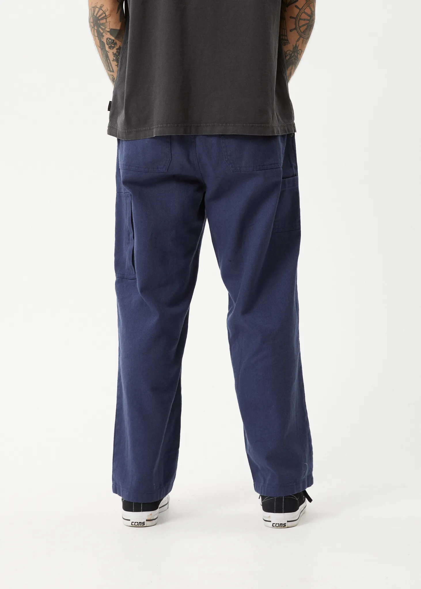 AFENDS Mens Richmond - Carpenter Pants - Navy