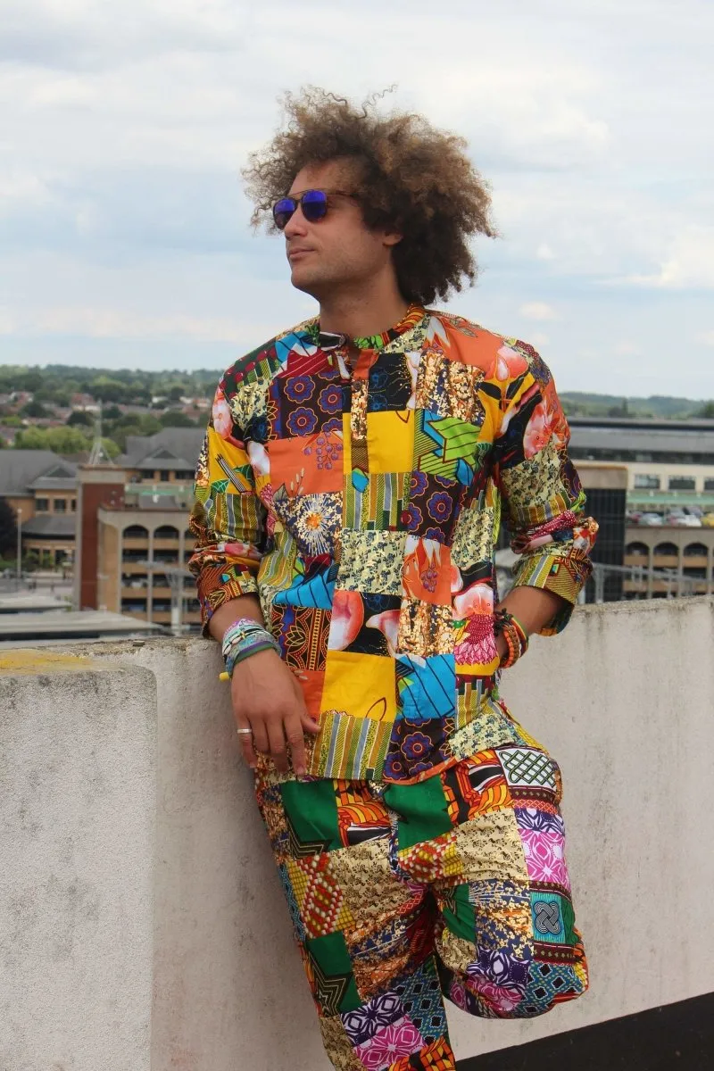 African Patchwork Shirt - Eco Friendly Shirt - Ethical Clothing