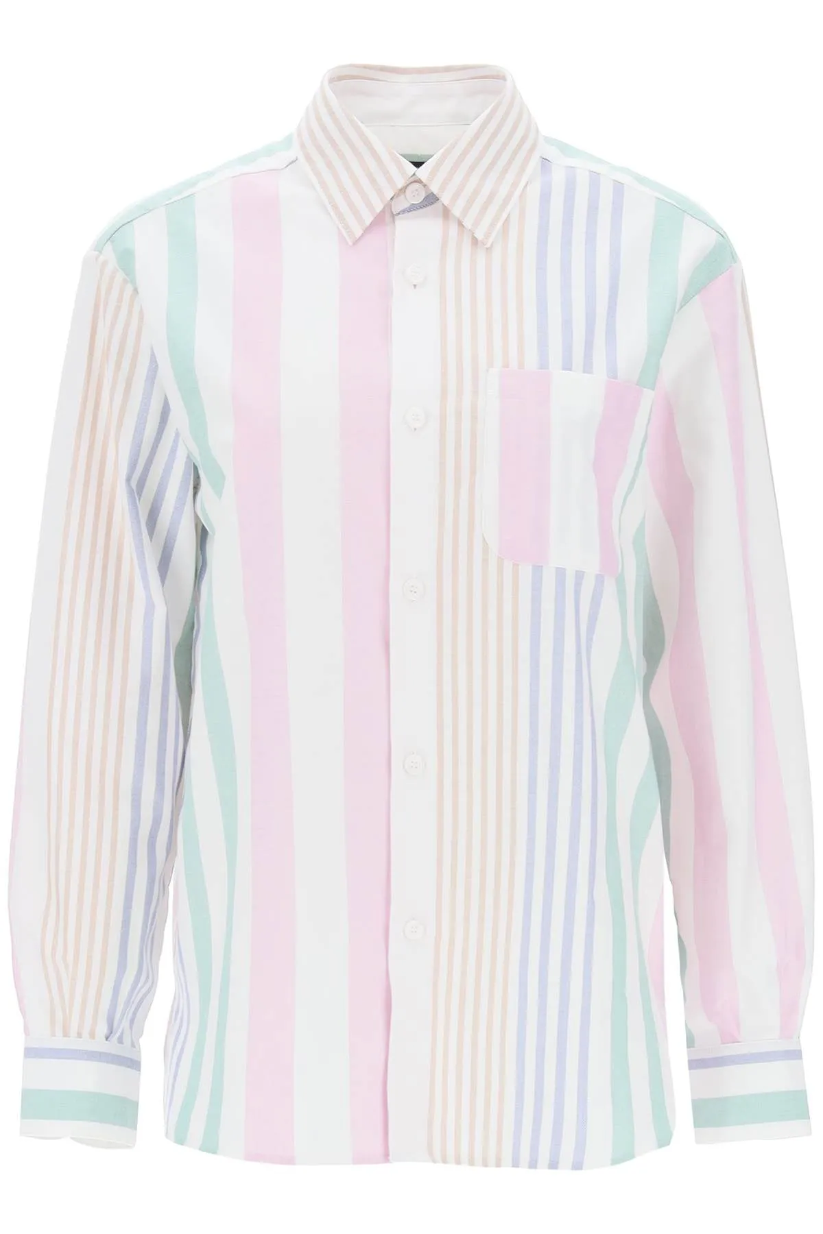 A.p.c. sela striped oxford shirt