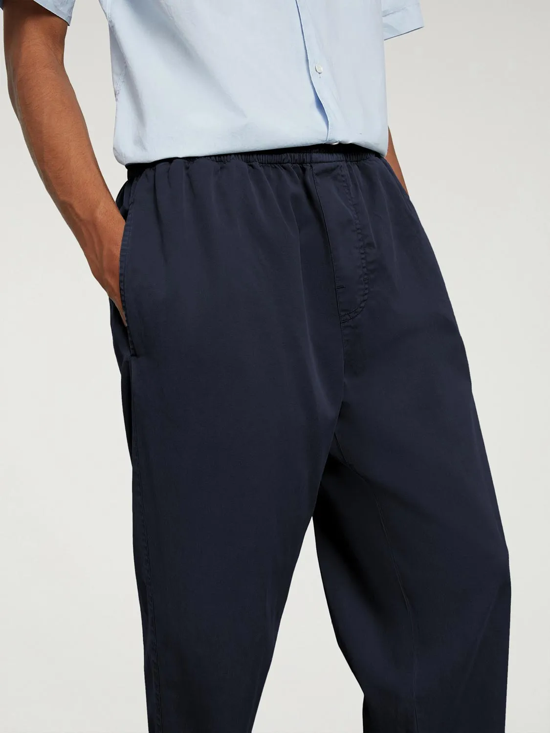 Aspesi Cotton Lyocell Pants Navy