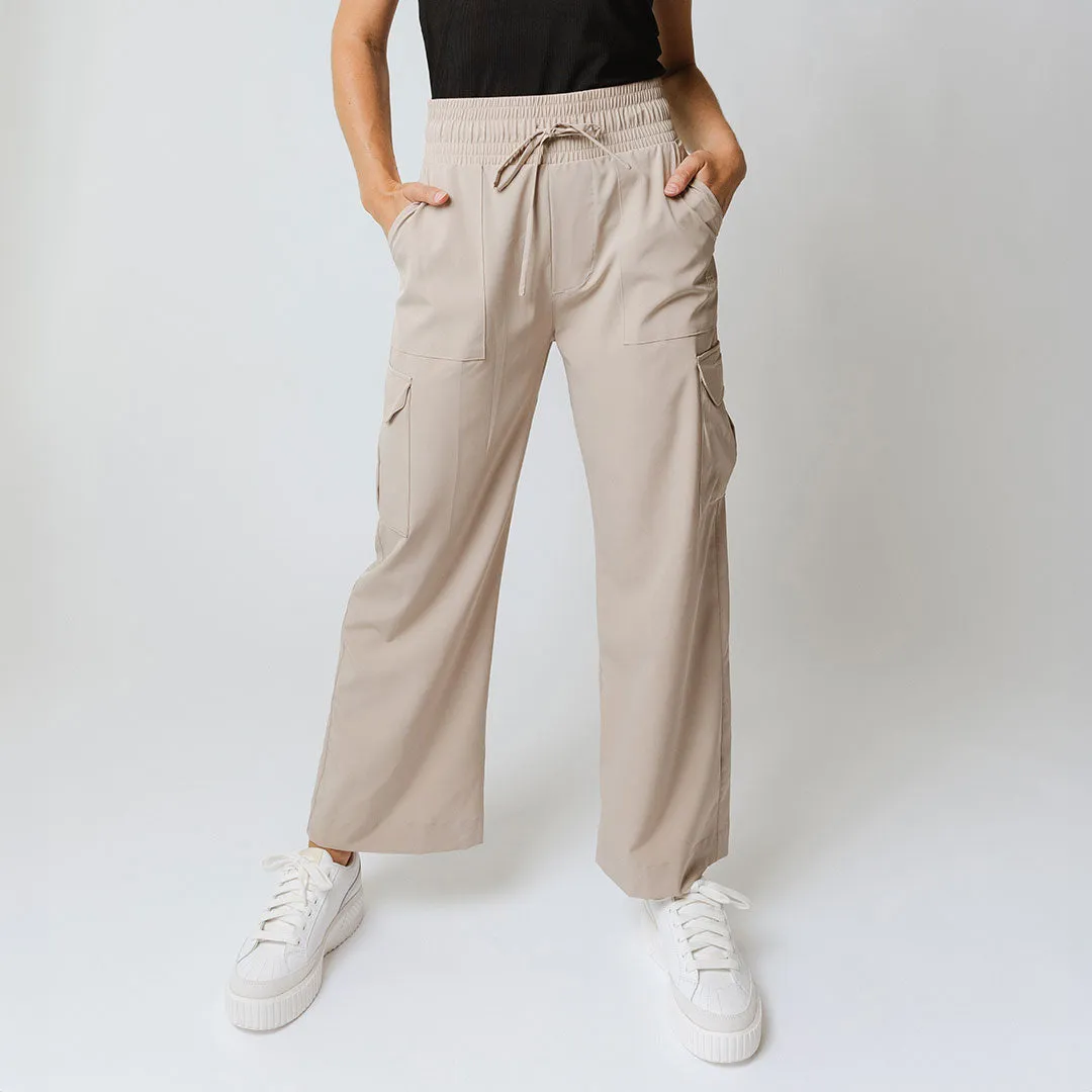 Audrey Cargo Trouser, Cobblestone