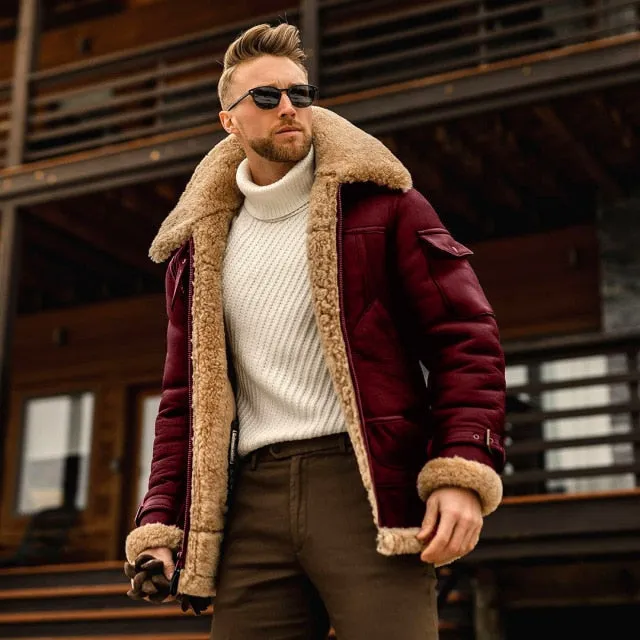 Autumn And Winter New Fur Men's Coat Thickened Jacket Men Outerwear