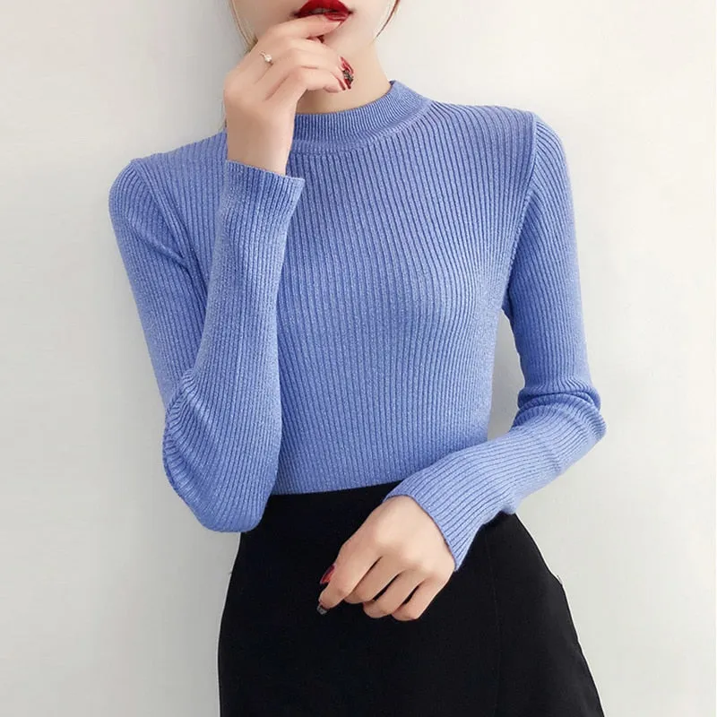 Autumn Winter Sweater Women Long Sleeve Pullover Tops