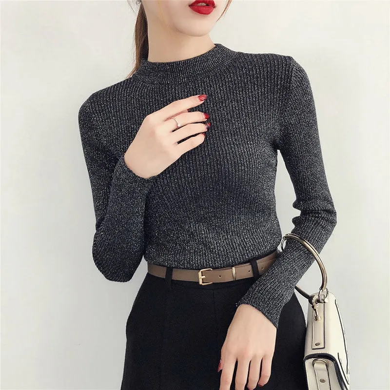 Autumn Winter Sweater Women Long Sleeve Pullover Tops