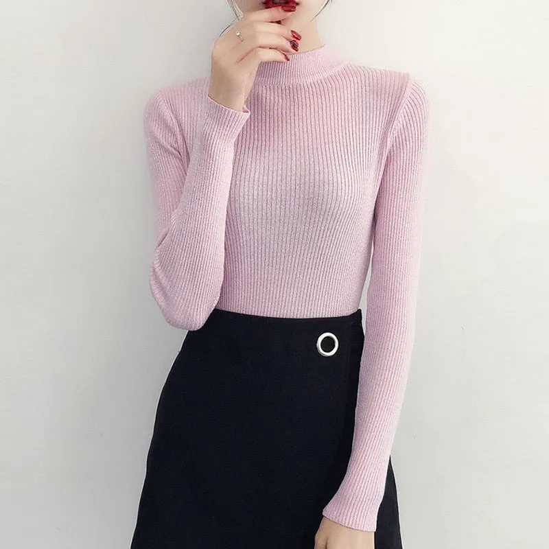 Autumn Winter Sweater Women Long Sleeve Pullover Tops