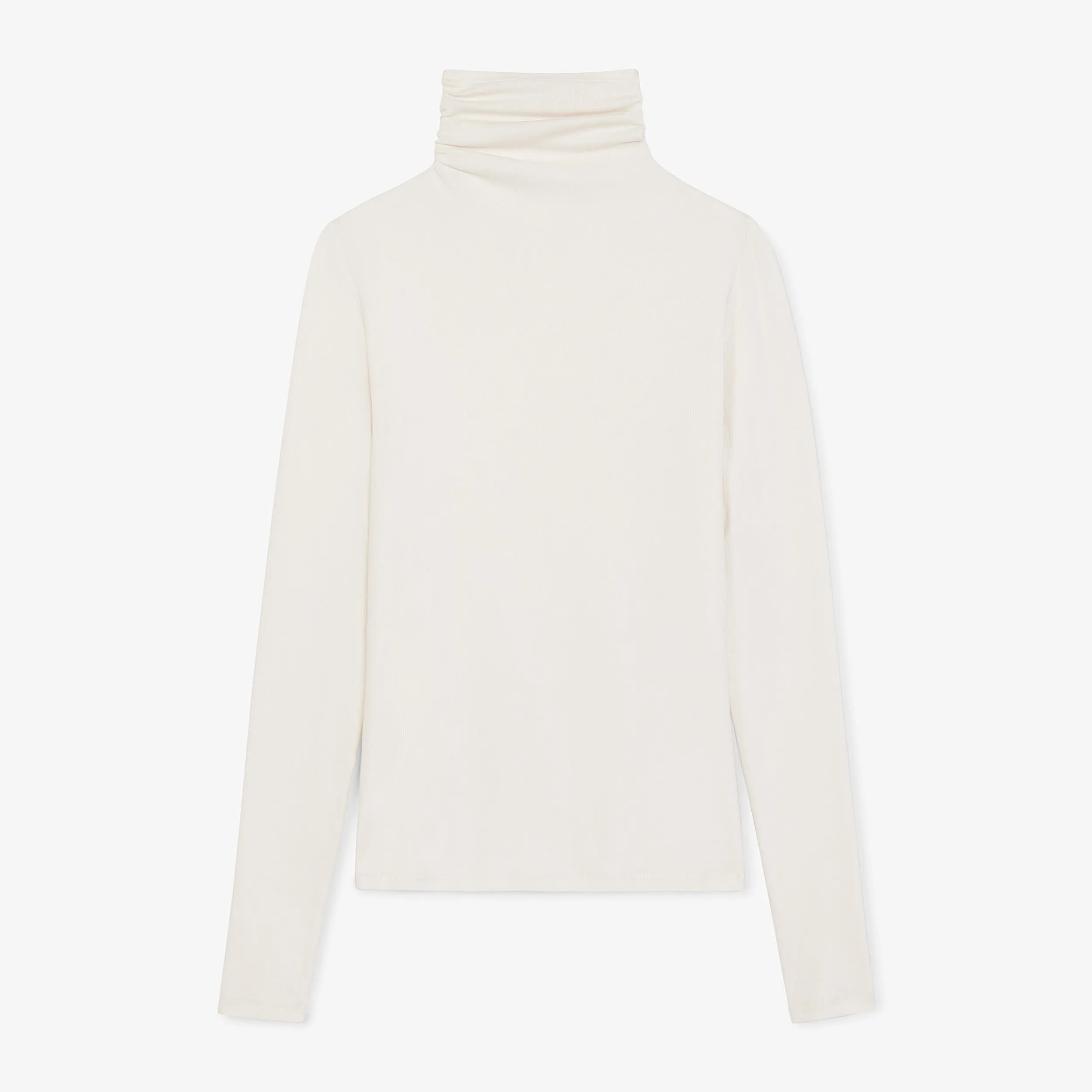 Axam Turtleneck - Organic Ribbed Pima Cotton :: Ivory