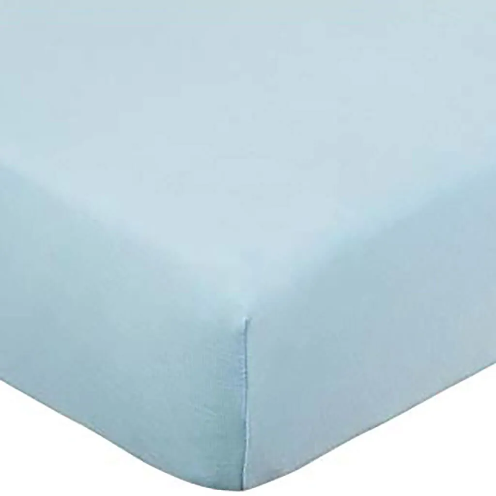 Bamboo Solid Fitted Sheet Pond