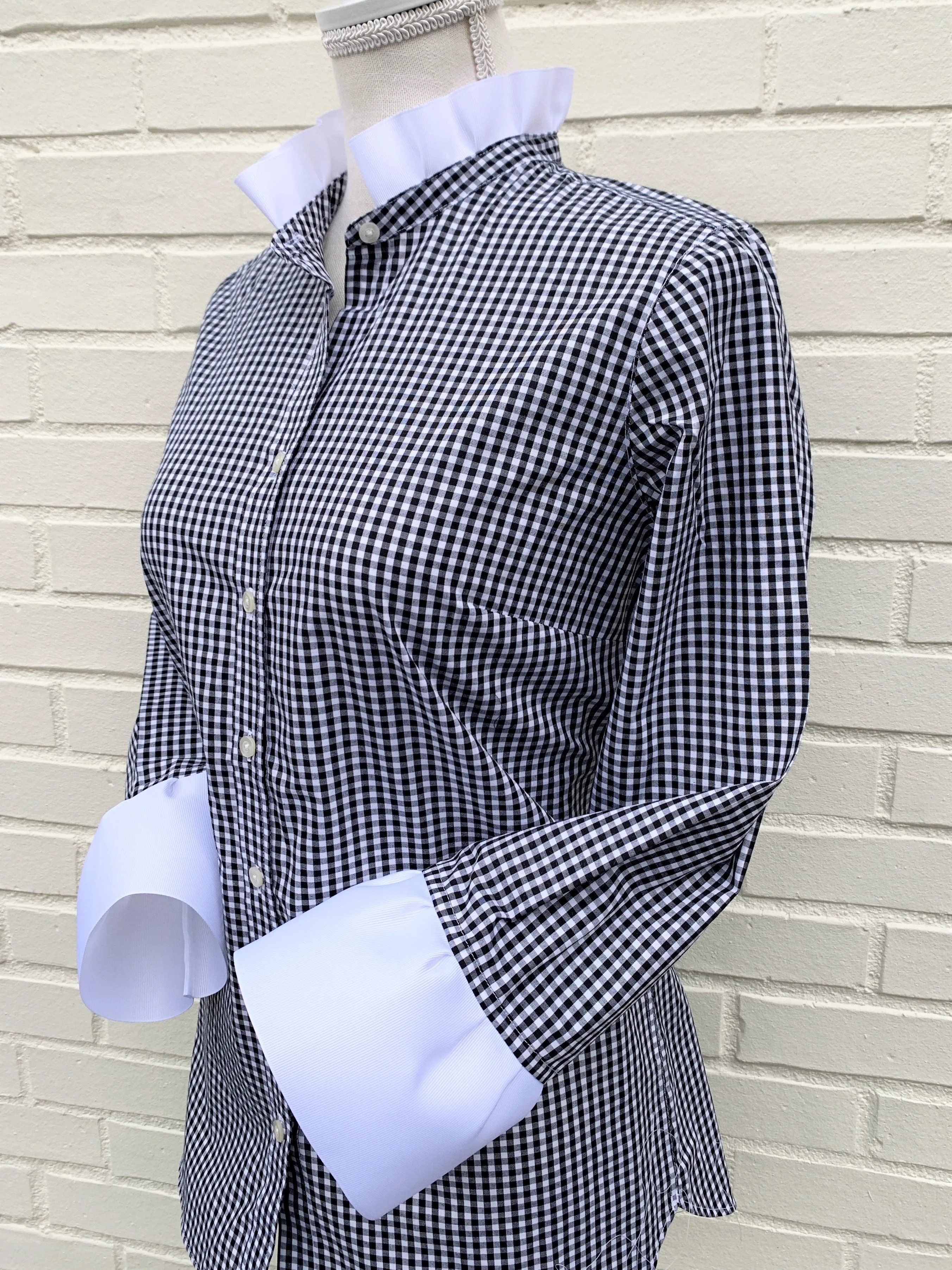 Barbara Ann Black Gingham Shirt (BAG-Black)