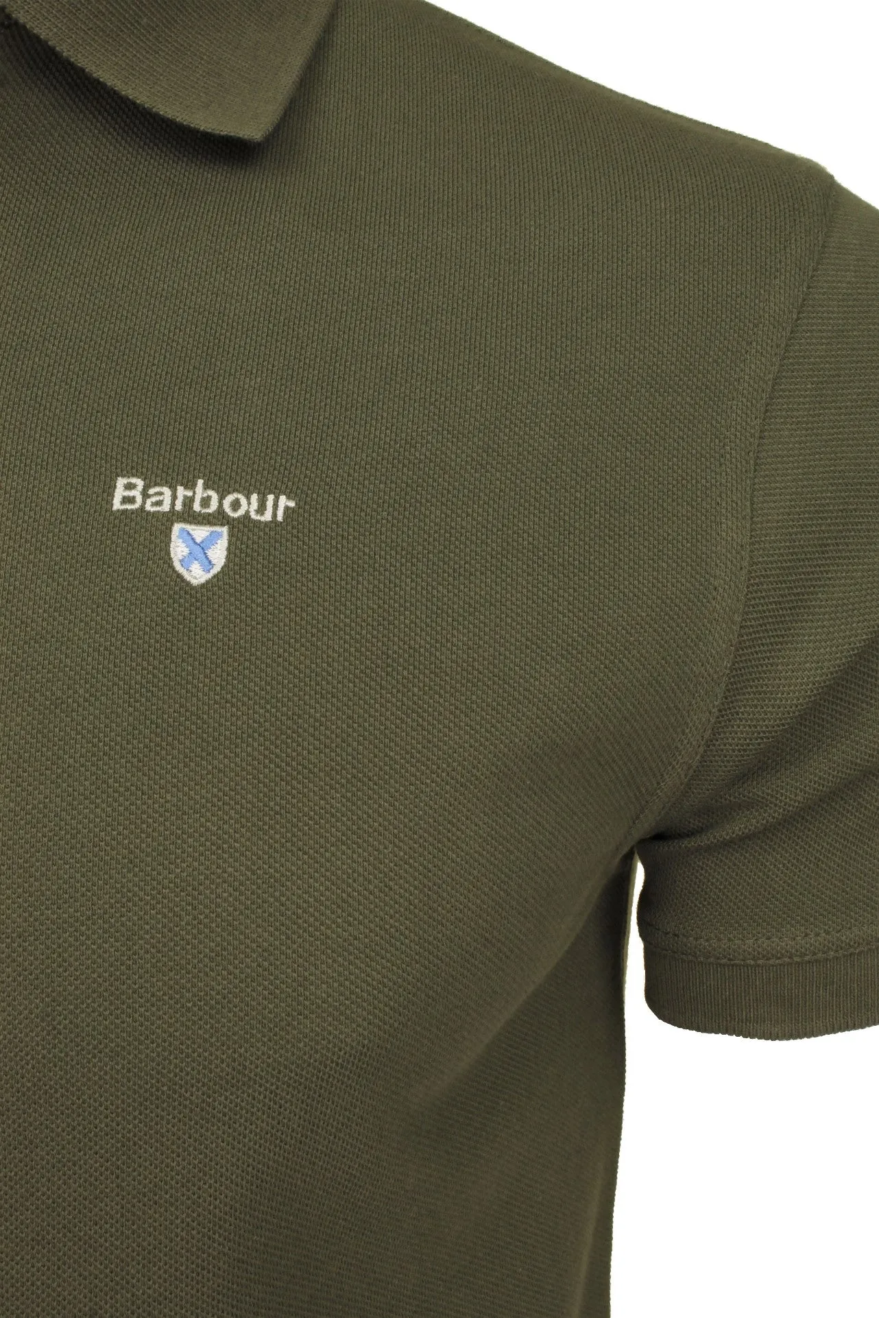 Barbour Men's Tartan Pique Polo T-Shirt - Short Sleeved