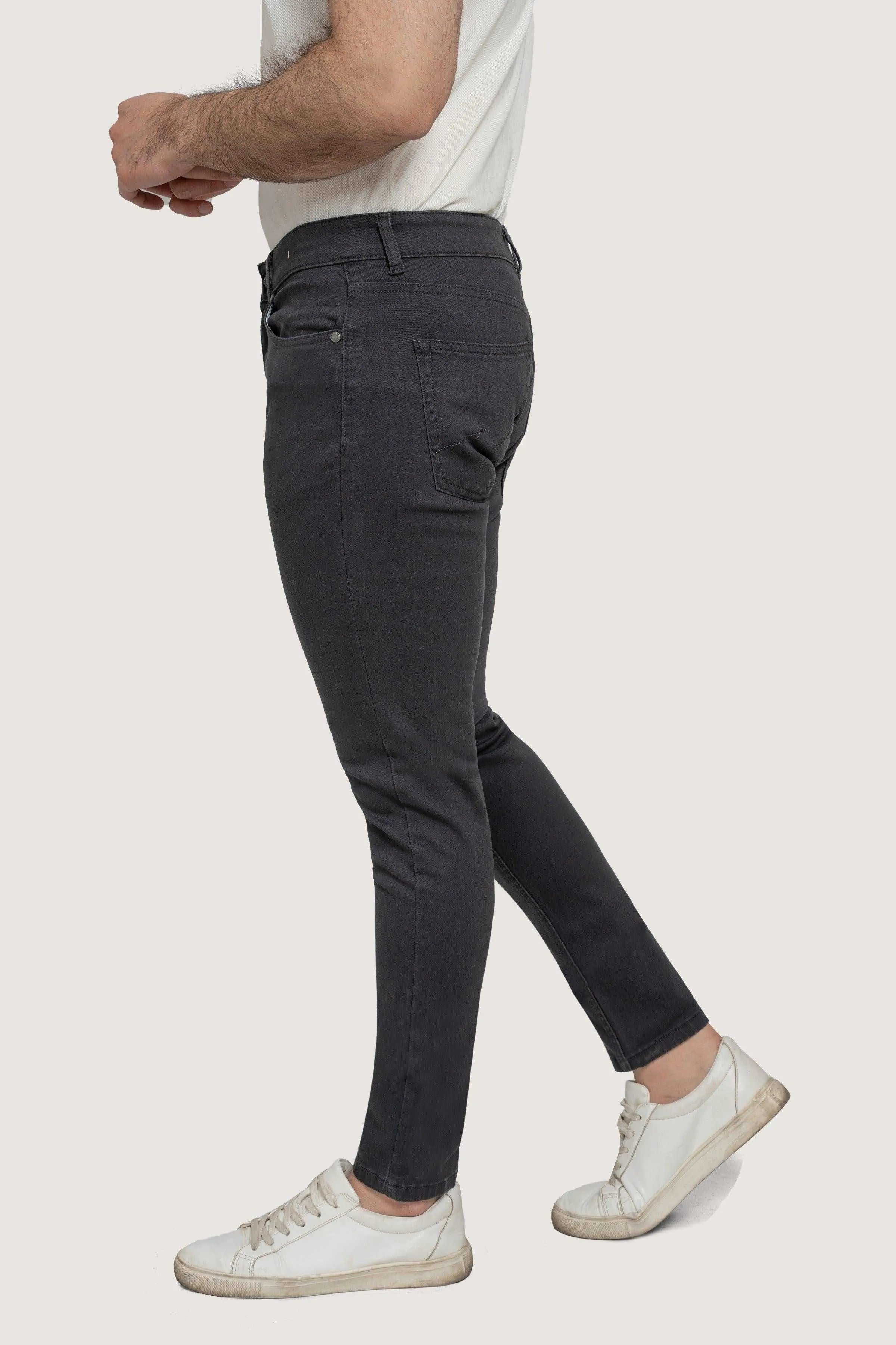 BASIC 5 POCKET PANT NAVY GREY