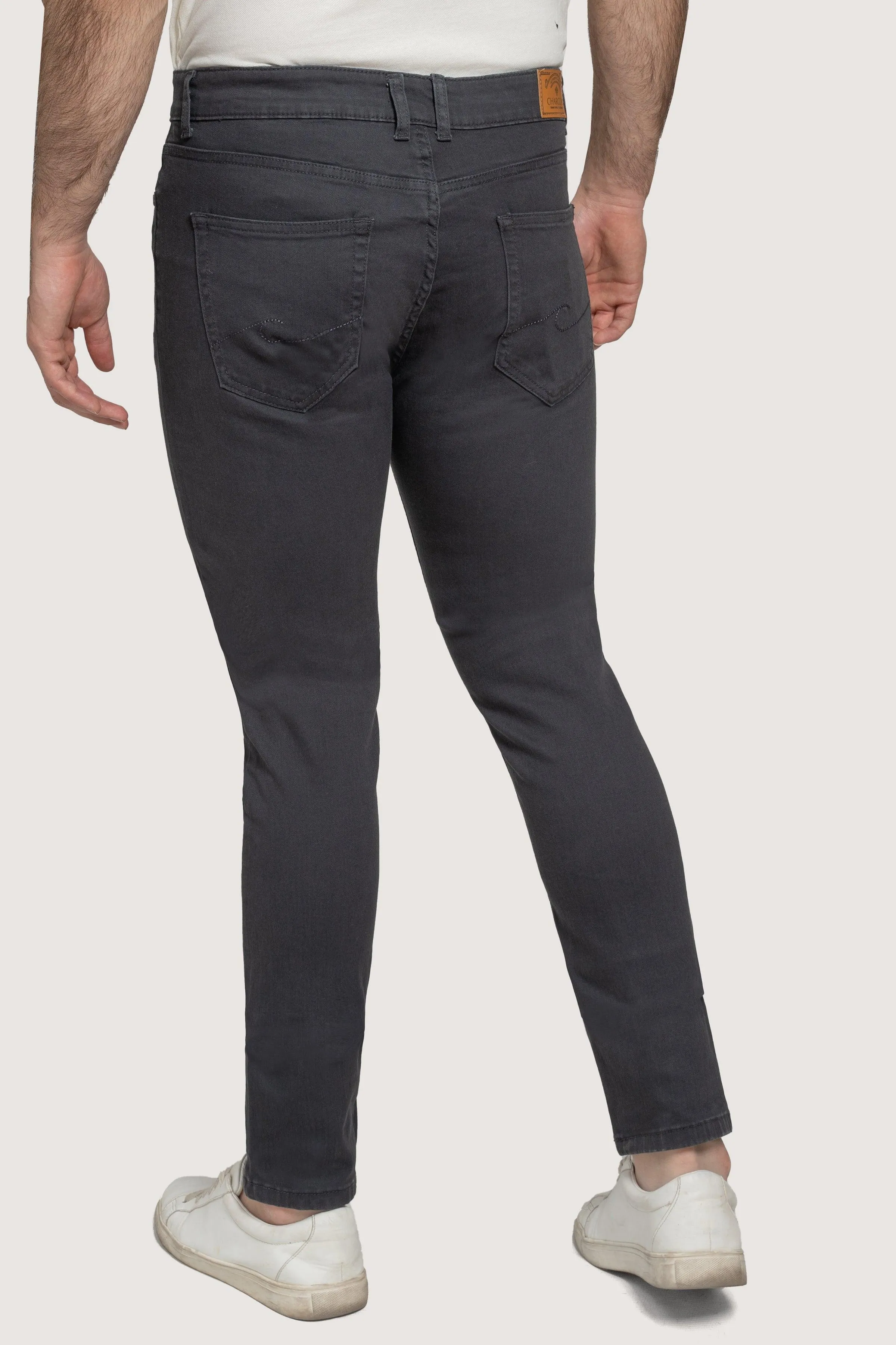 BASIC 5 POCKET PANT NAVY GREY