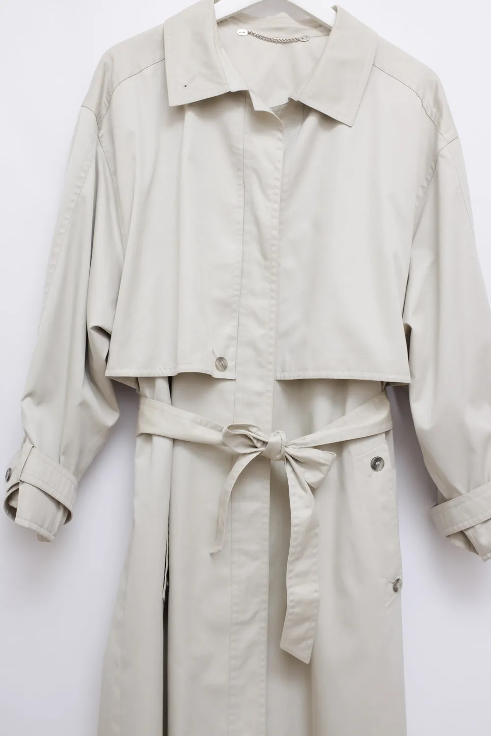 BEIGE VINTAGE SUMMER TRENCH COAT