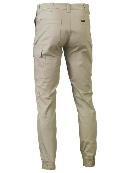 Bisley Mens Stretch Cotton Drill Cargo Cuffed Pants