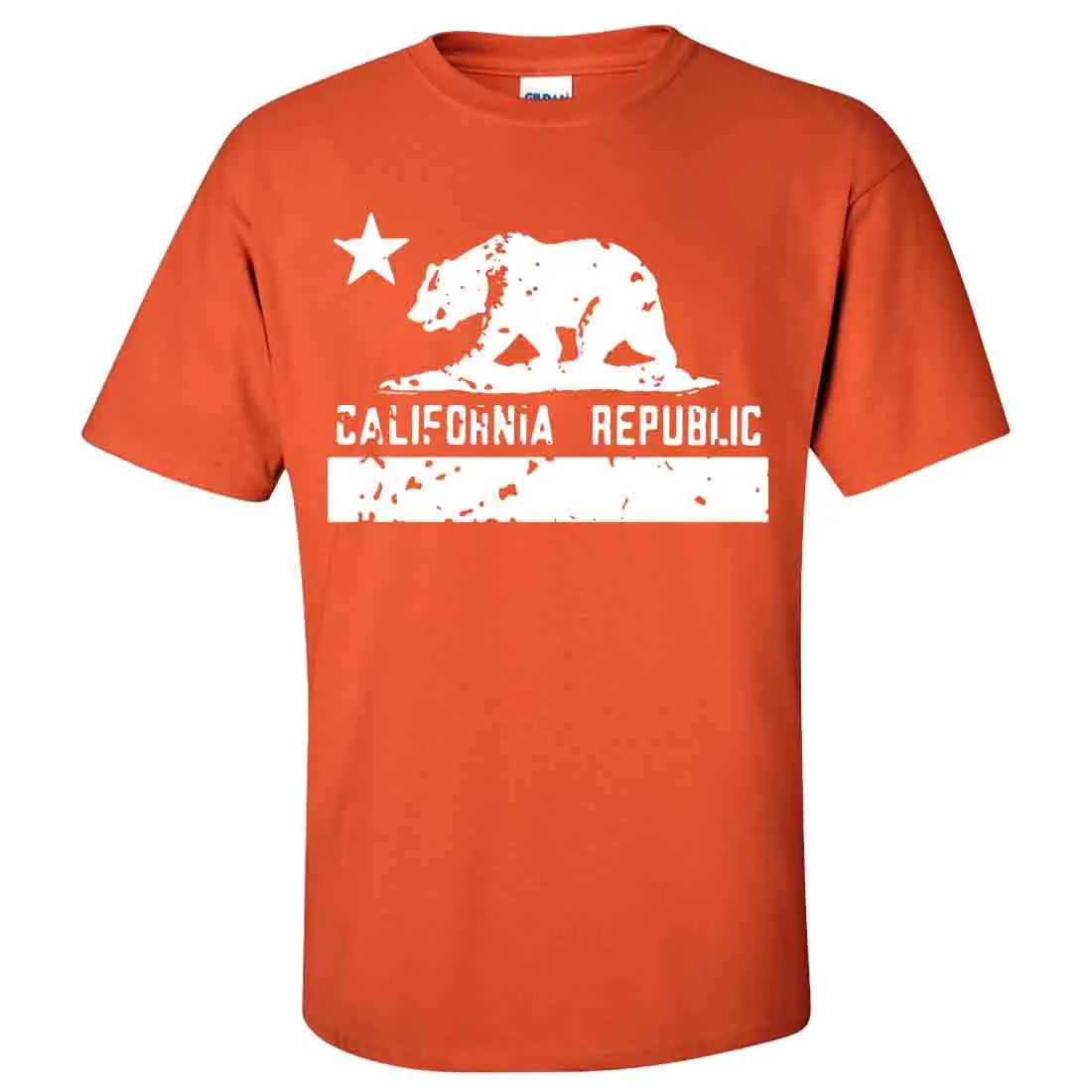 California Flag White Print Silhouette Asst Colors T-shirt