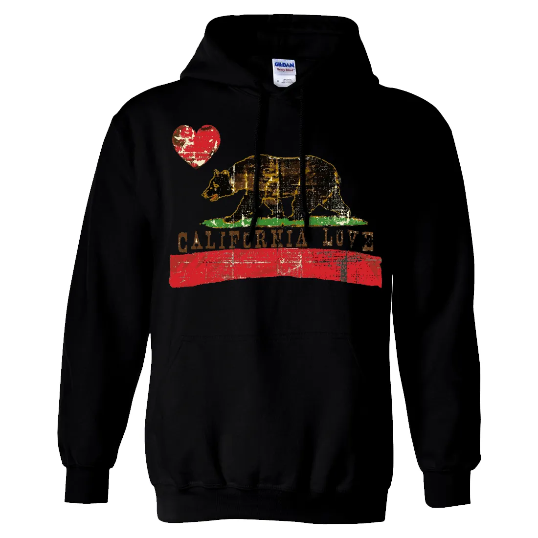 California Love Distressed Sweatshirt Hoodie