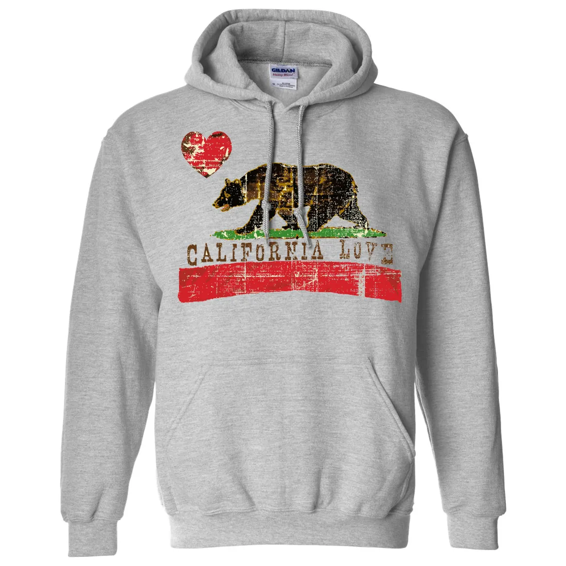 California Love Distressed Sweatshirt Hoodie