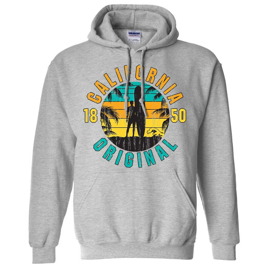 California Original Vintage Surfer Sweatshirt Hoodie