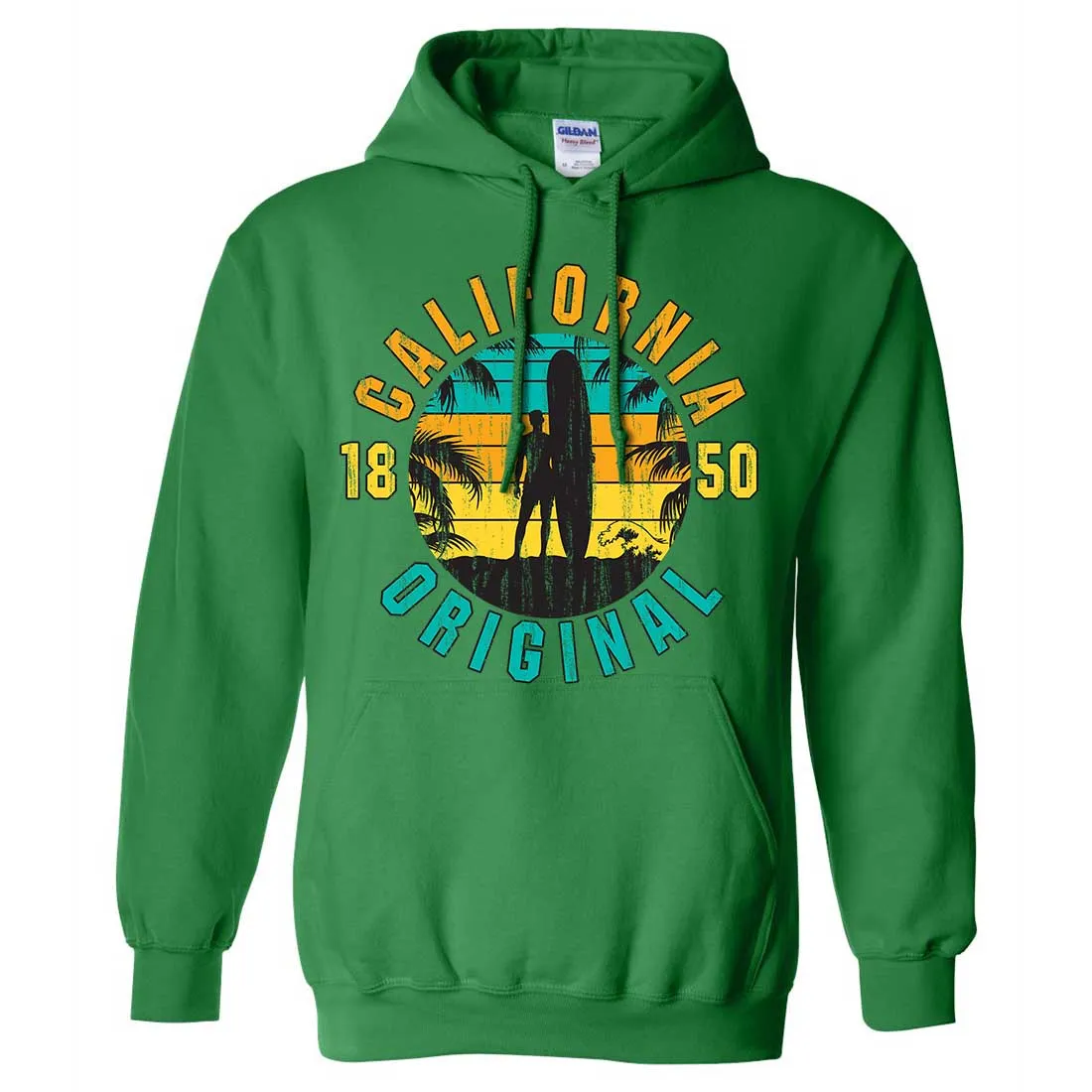 California Original Vintage Surfer Sweatshirt Hoodie