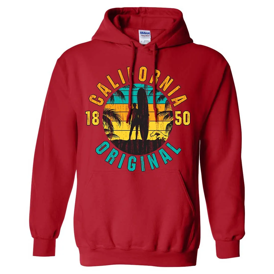 California Original Vintage Surfer Sweatshirt Hoodie