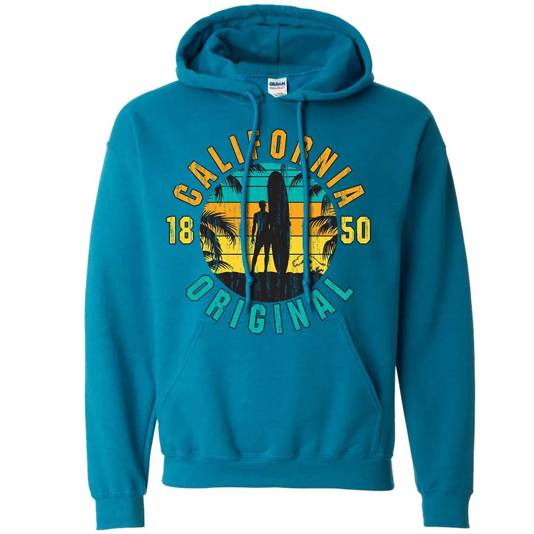 California Original Vintage Surfer Sweatshirt Hoodie