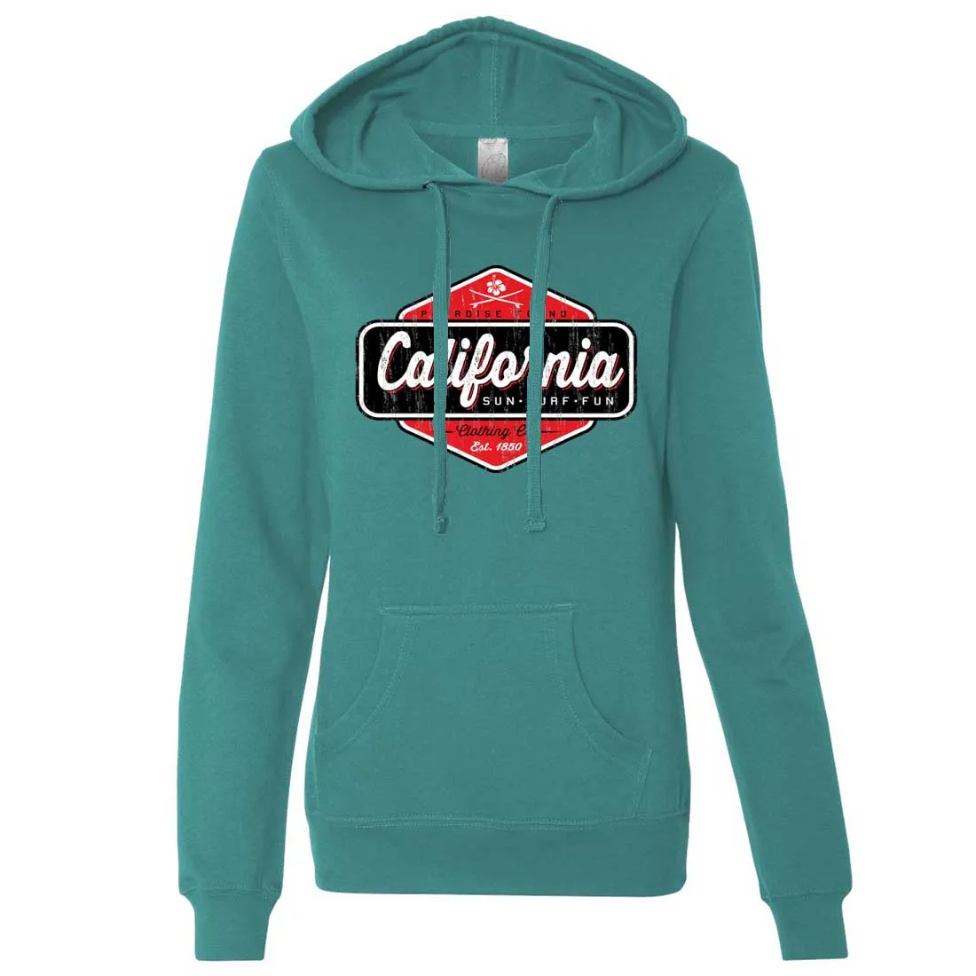 California Paradise Found Ladies Lt./Wt. Hoodie