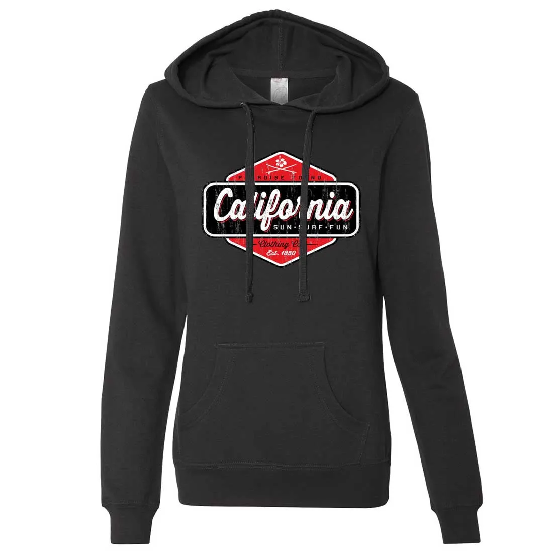 California Paradise Found Ladies Lt./Wt. Hoodie