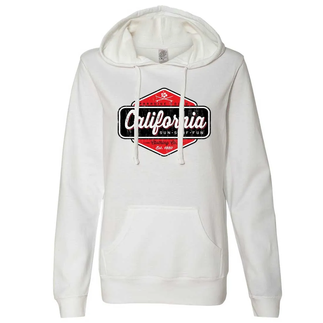 California Paradise Found Ladies Lt./Wt. Hoodie