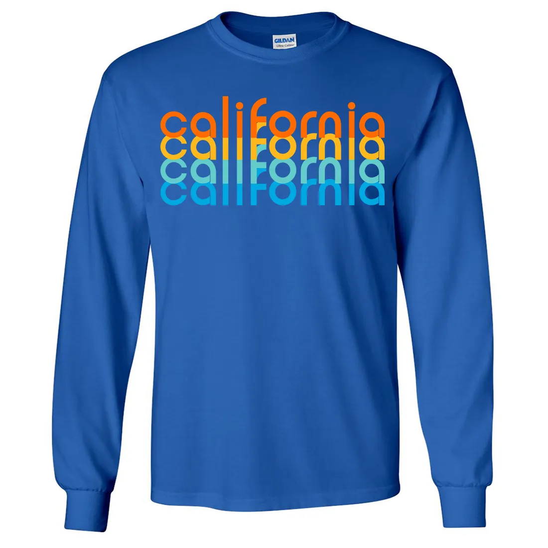 California Rainbow Stack Long Sleeve Shirt