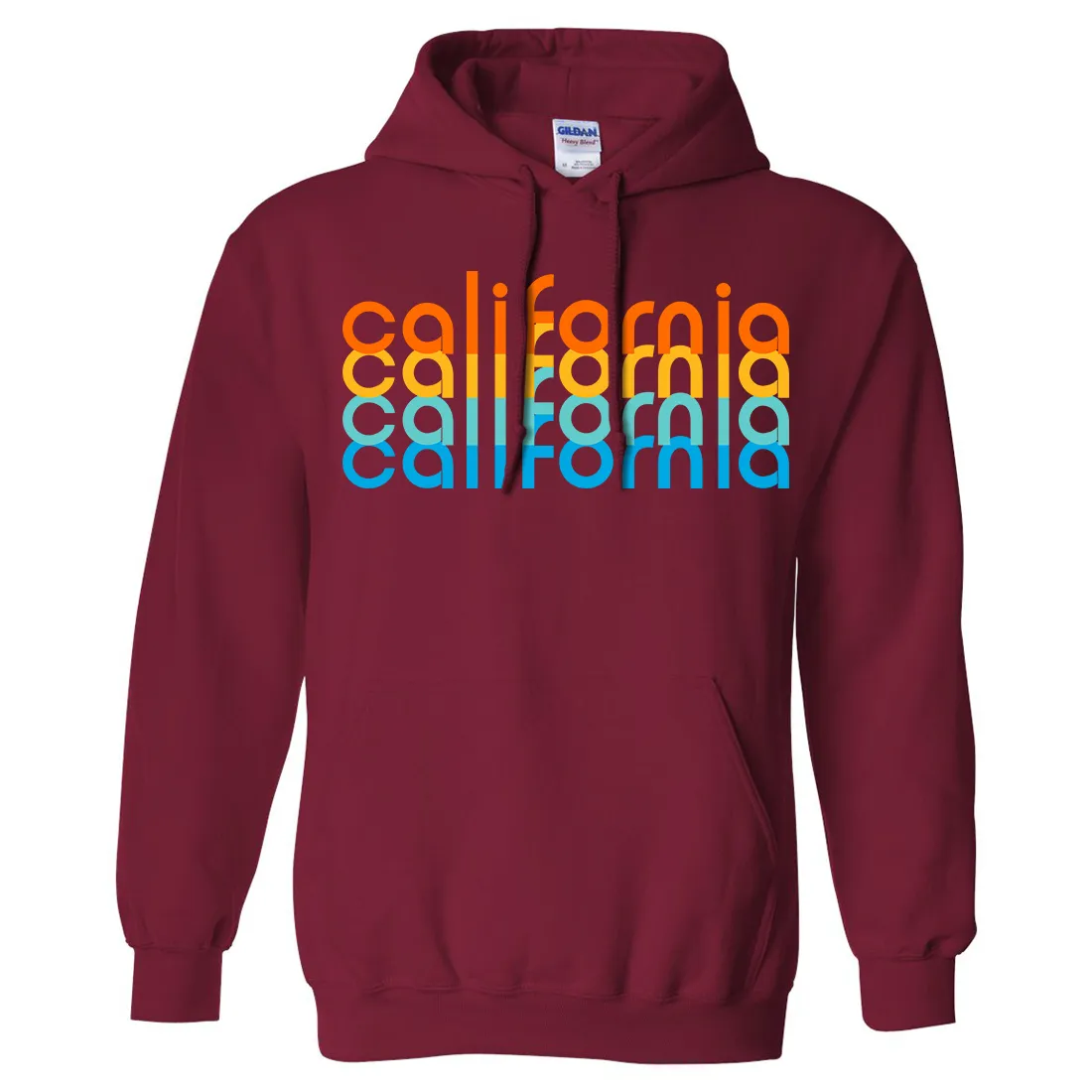 California Rainbow Stack Sweatshirt Hoodie