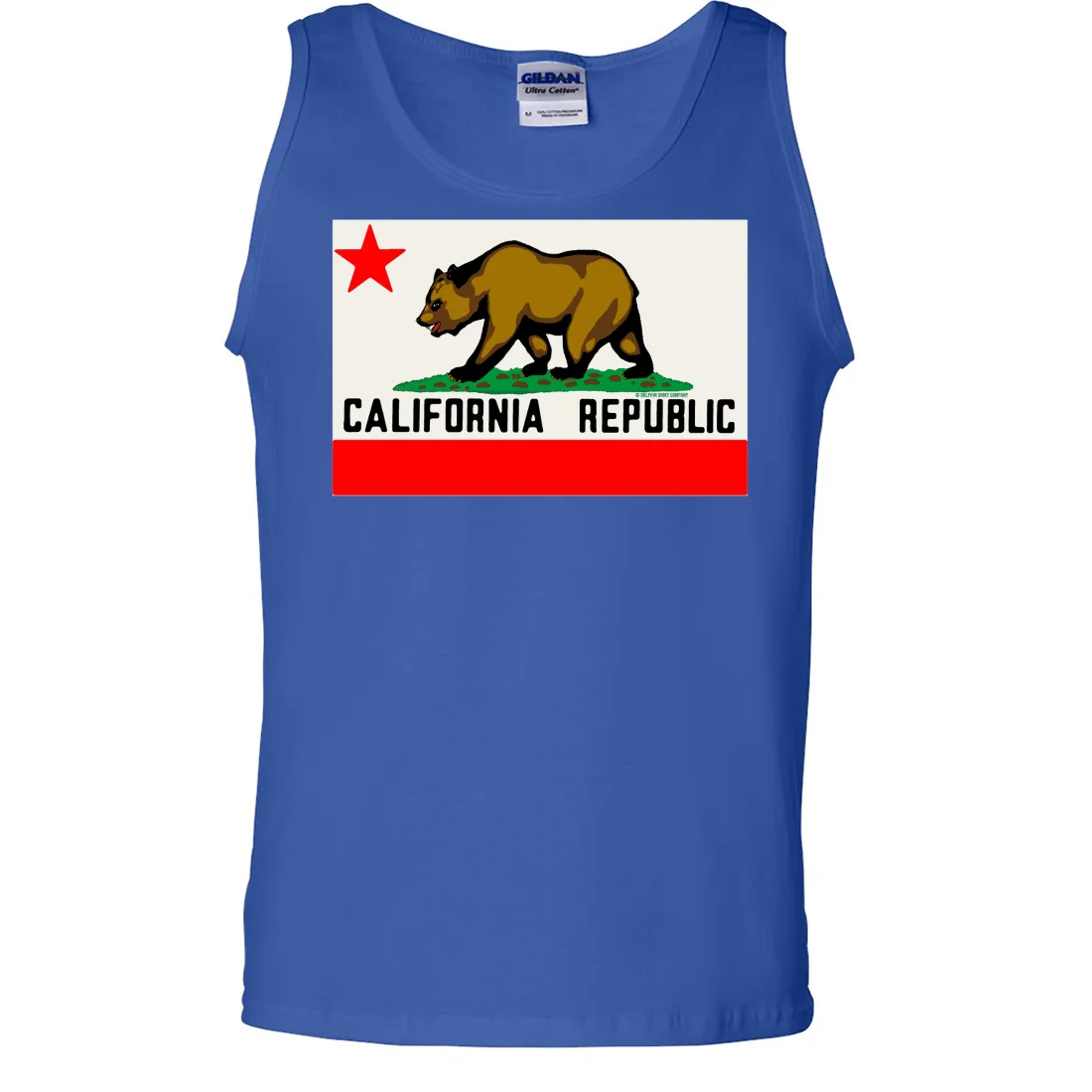 California Republic Original Bear Flag Asst Colors Tank Top