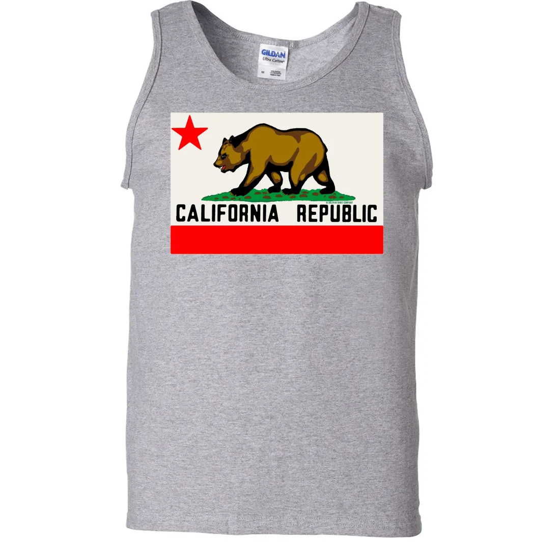 California Republic Original Bear Flag Asst Colors Tank Top