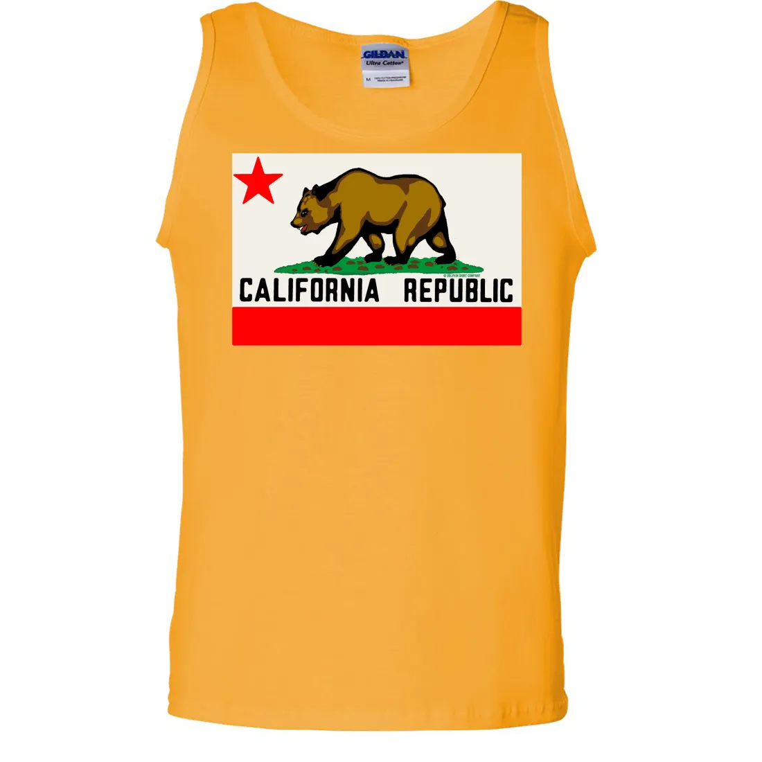 California Republic Original Bear Flag Asst Colors Tank Top