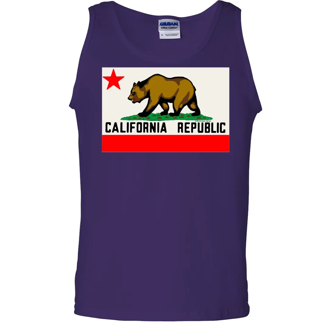 California Republic Original Bear Flag Asst Colors Tank Top