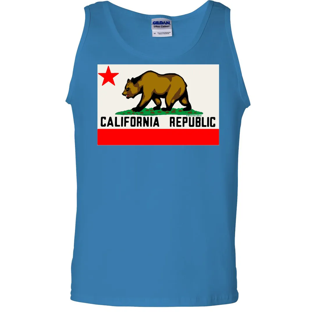 California Republic Original Bear Flag Asst Colors Tank Top