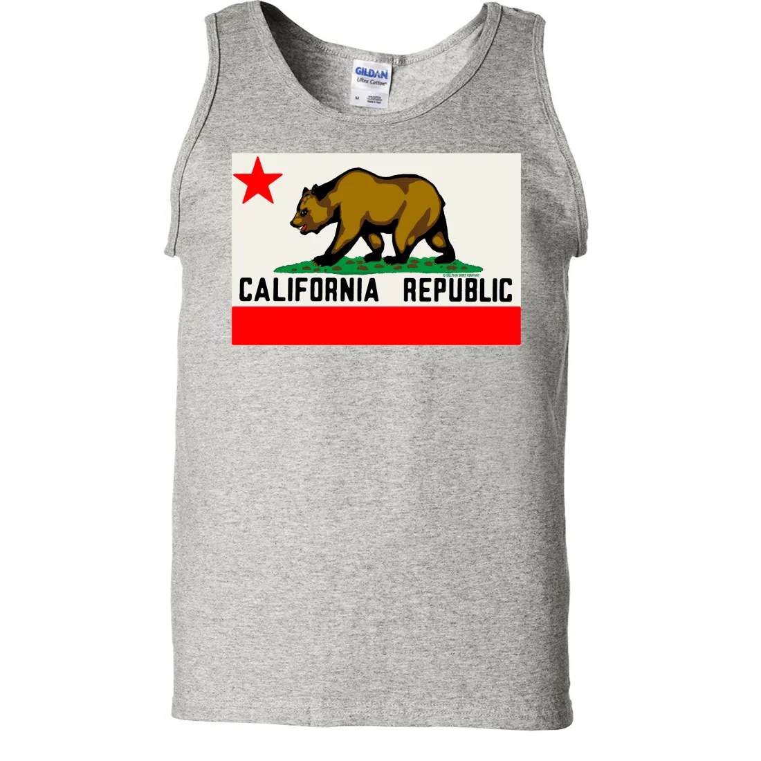 California Republic Original Bear Flag Asst Colors Tank Top