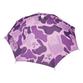 Camo Umbrella Hat (Purple)