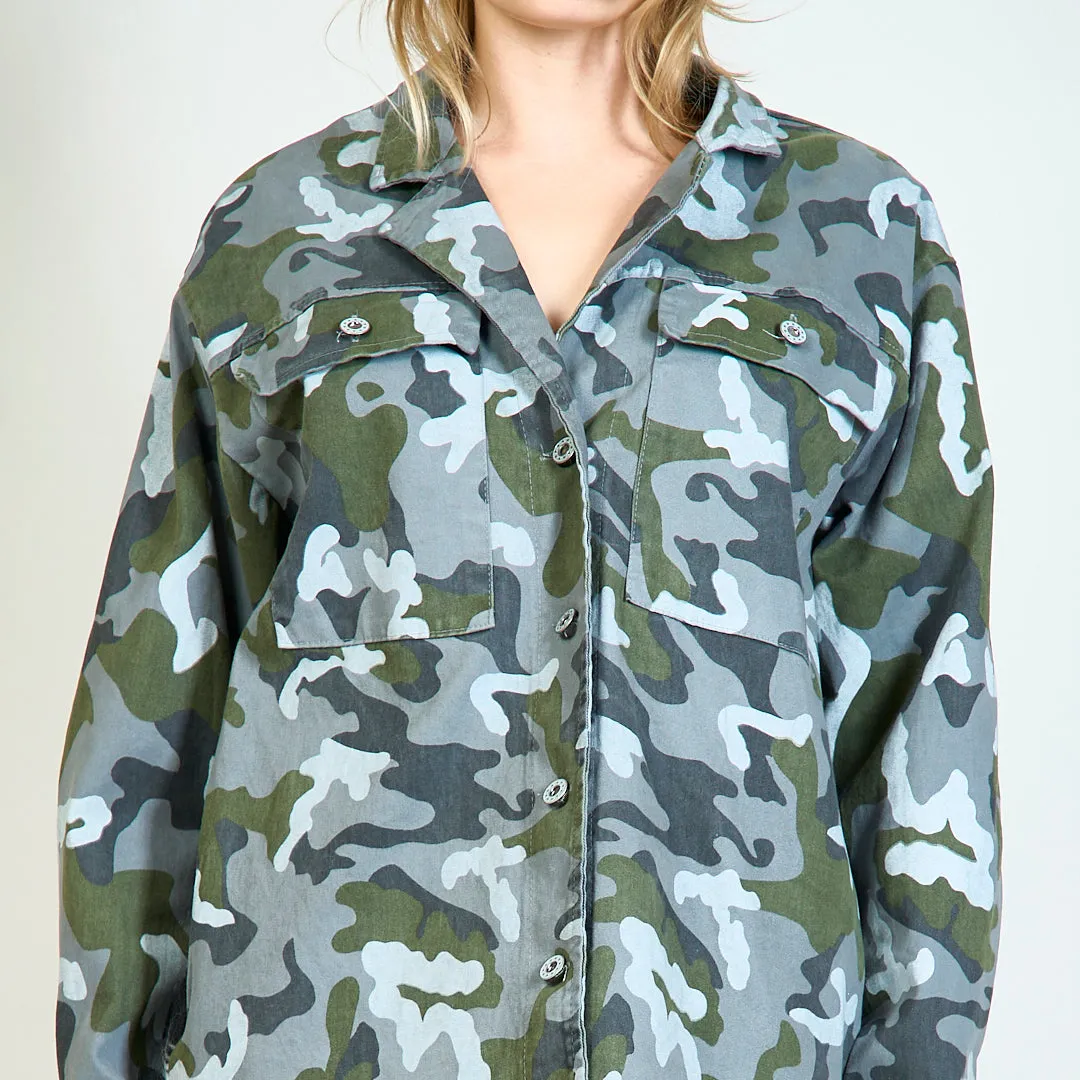 Camouflage jacket with soft back wholesale