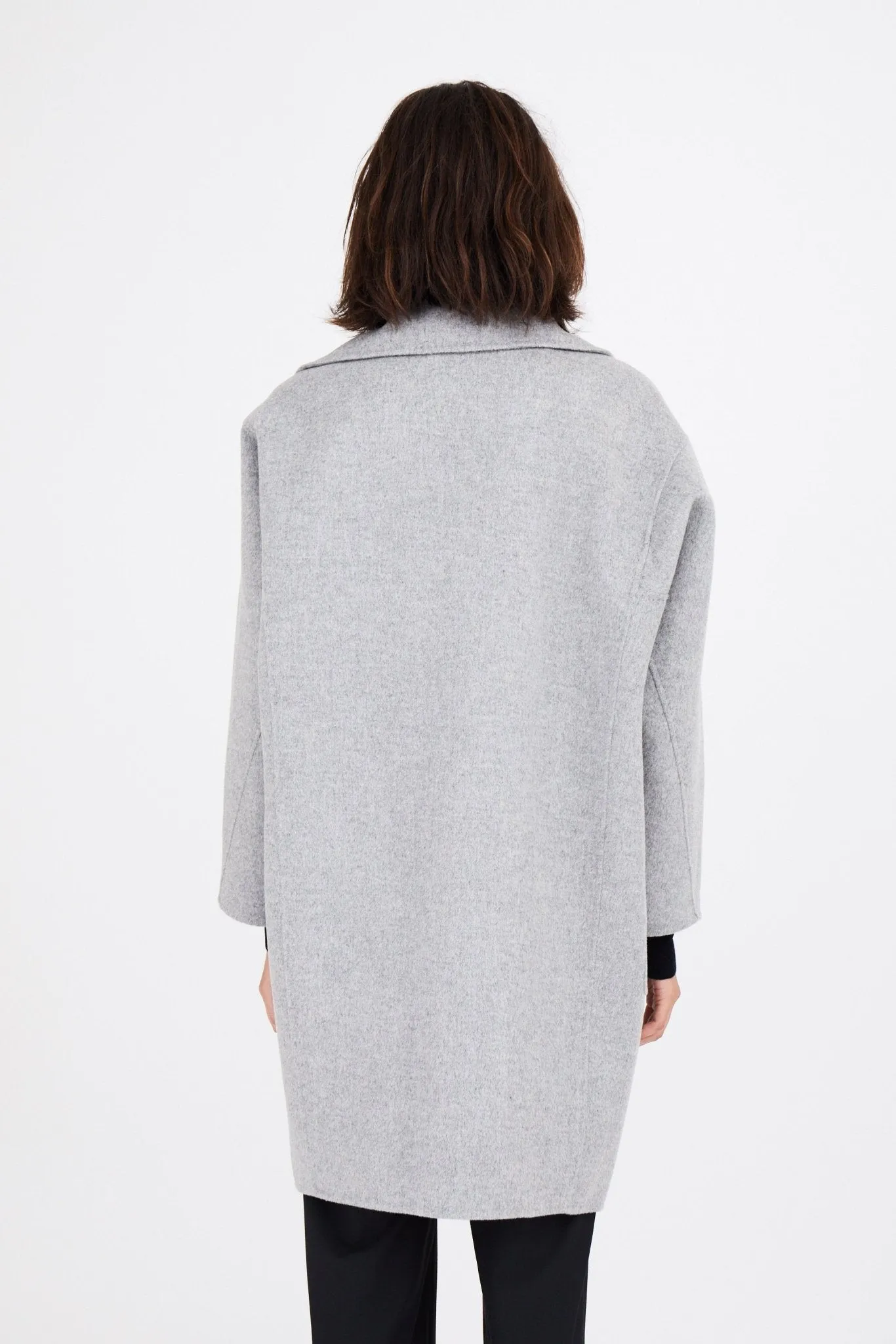 CAROLINE SIDE BUTTON COAT IN WOOL