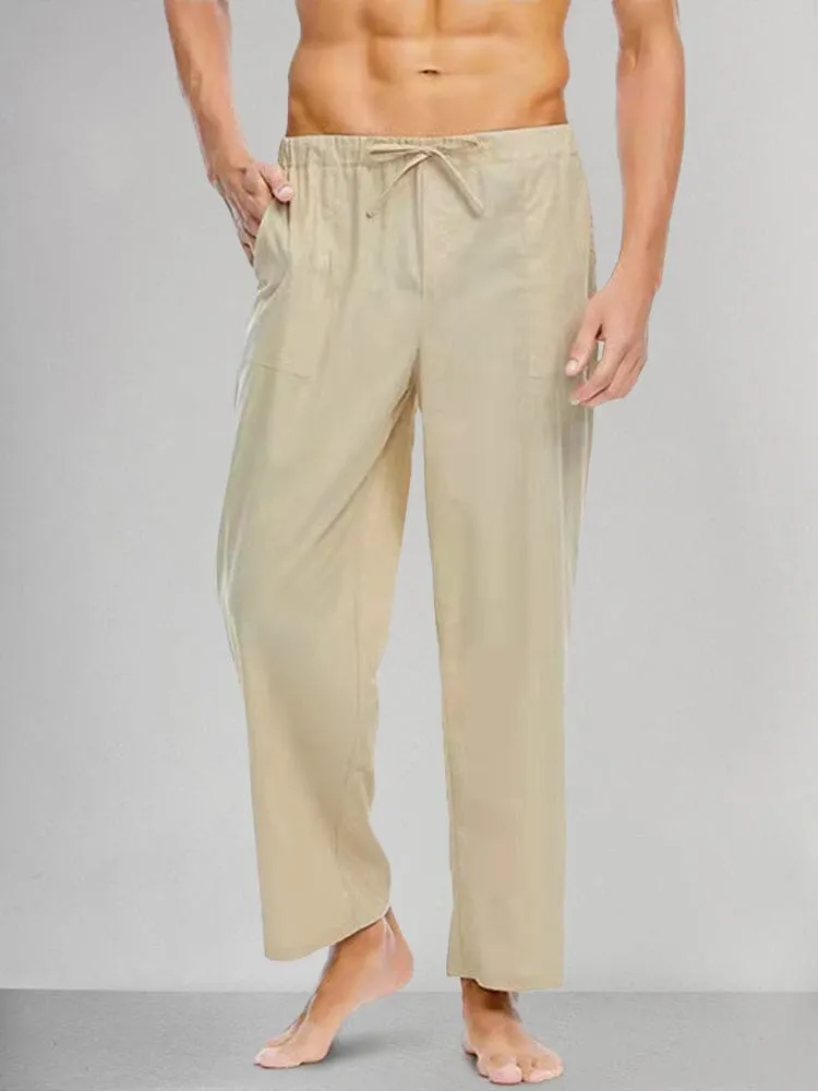 Casual Cotton Linen Style Pants