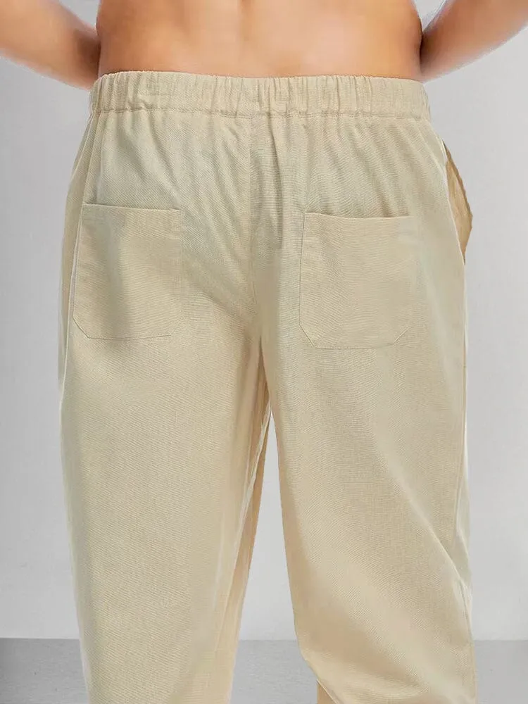 Casual Cotton Linen Style Pants