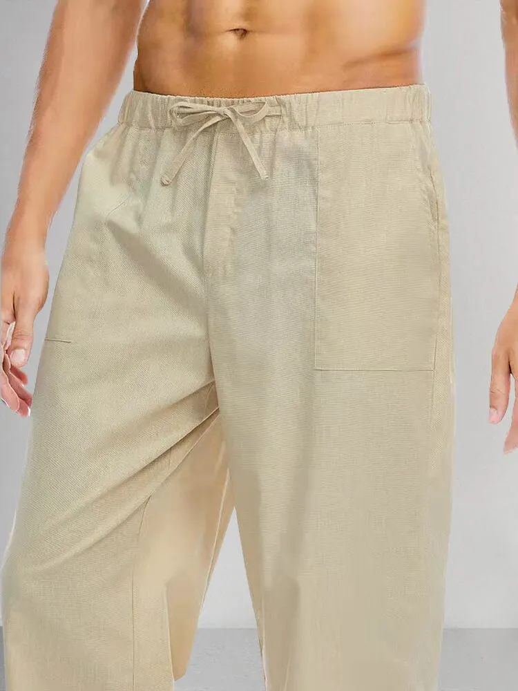 Casual Cotton Linen Style Pants